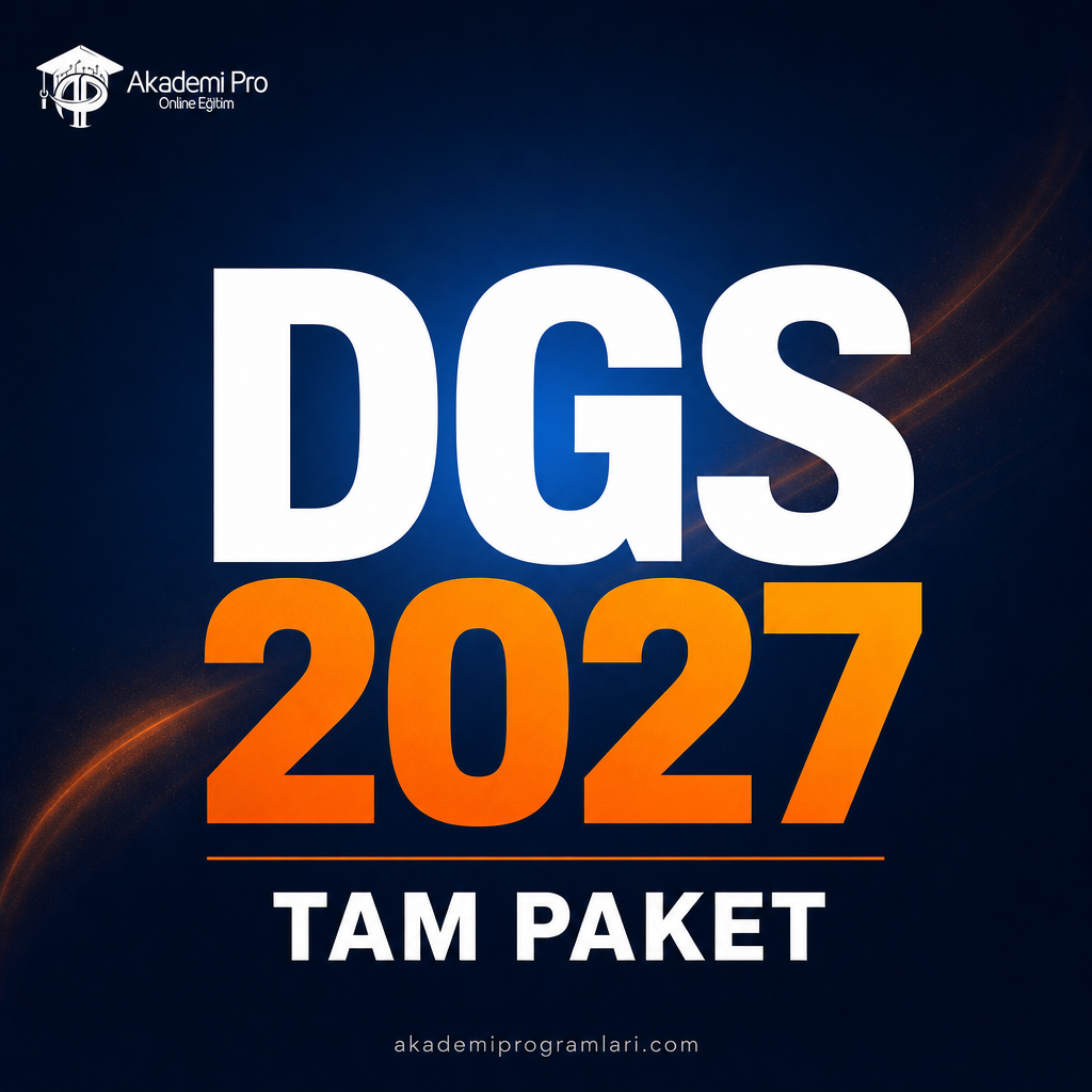 Dgs 2027 Erken Kayıt Tam Paket (ERKEN KAYIT İNDİRİMLİ)