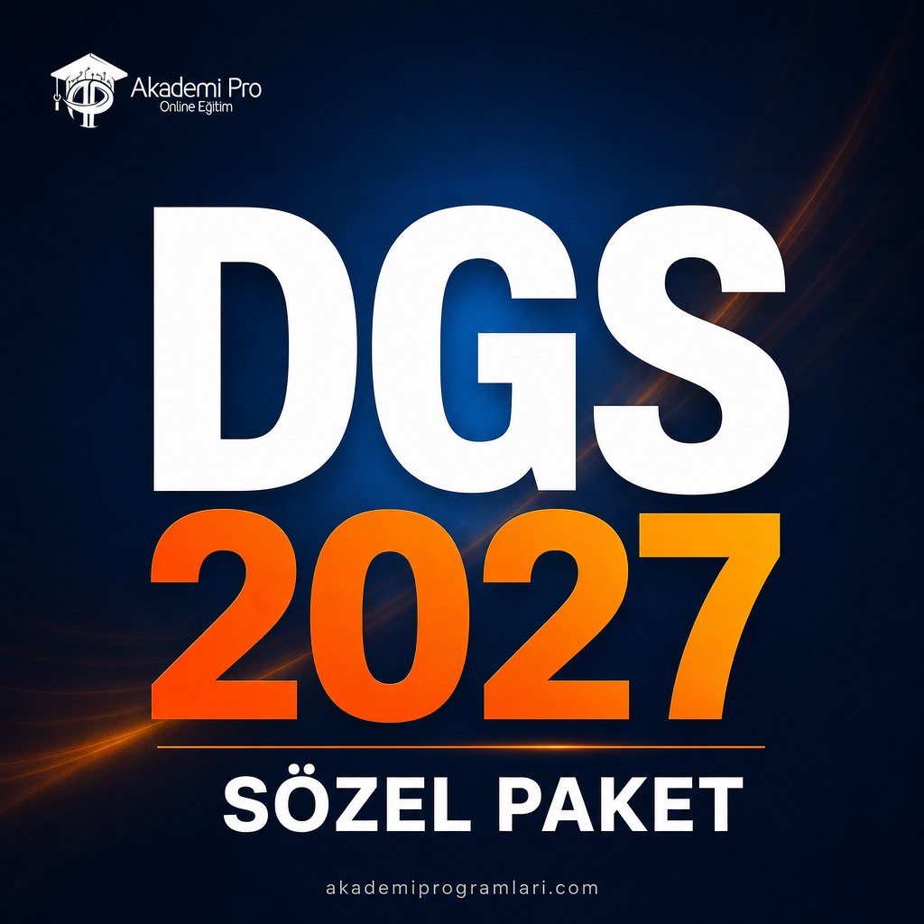 Dgs 2027  Sözel Canlı Ders Paketi