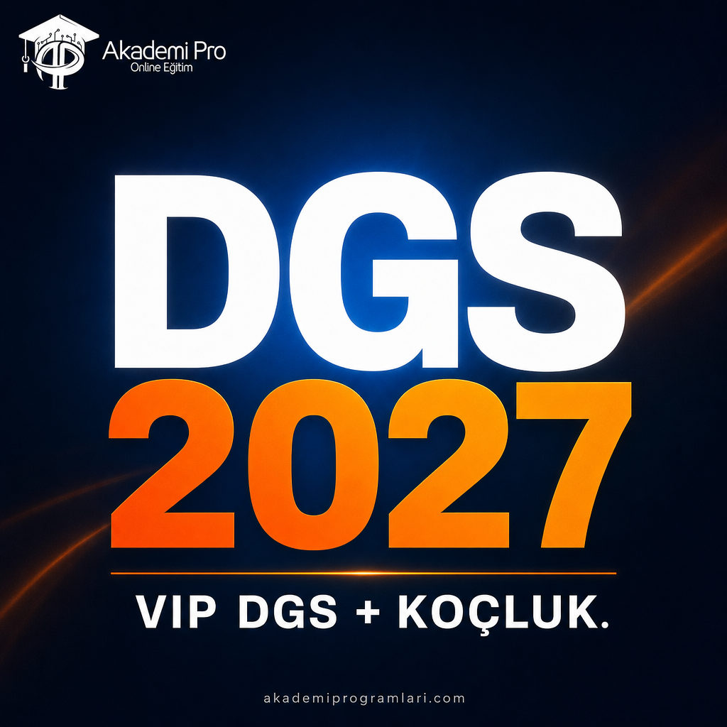 2027 DGS VIP DGS + KOÇLUK