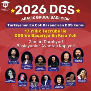 Aralık 2026 Dgs Tam Canlı Ders Paketi