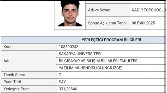 Orta 3- Kadir Topçuoğlu